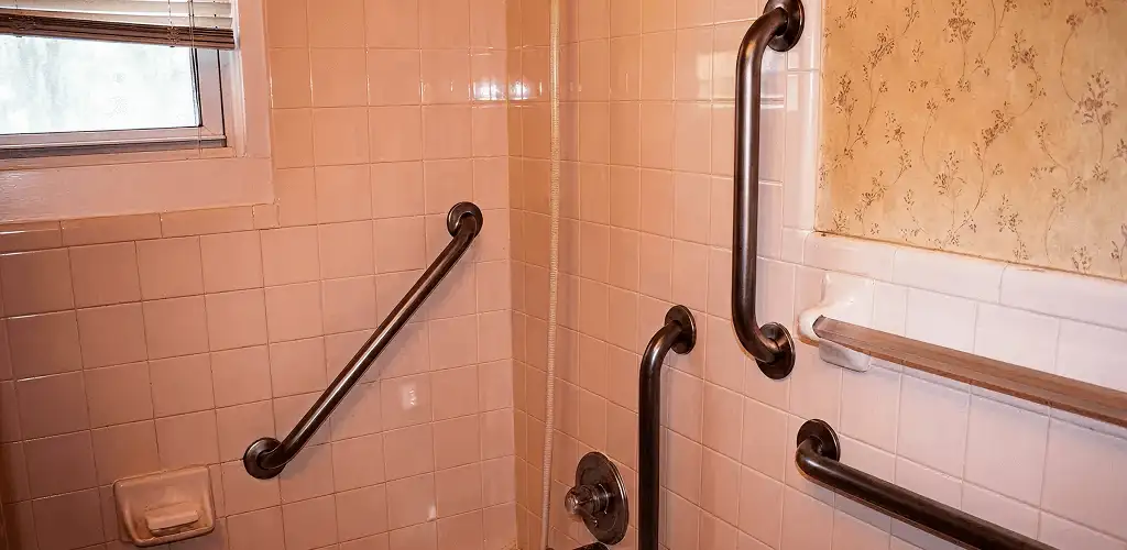 Shower grab bar installation for bathroom safety and accessibility in San Jose, CA