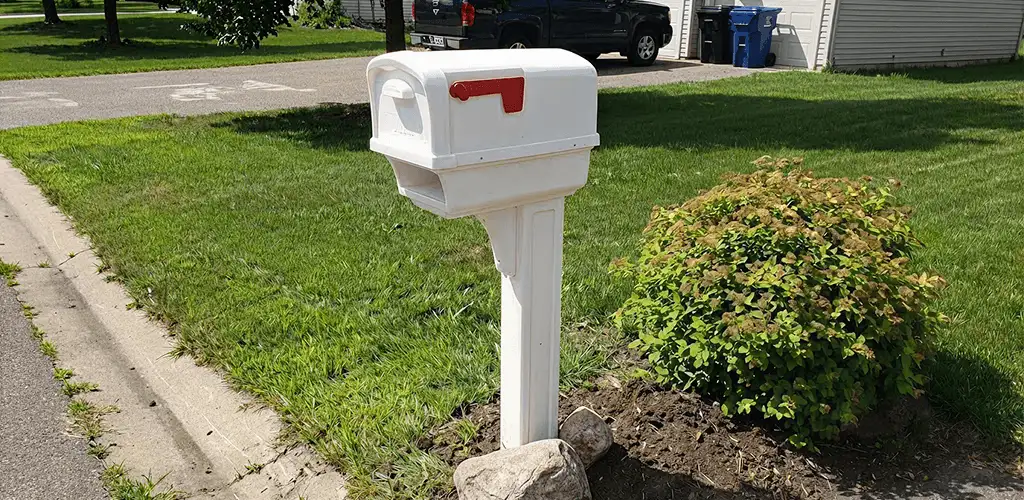Mailbox installation for a residential curbside mailbox in San Jose, CA